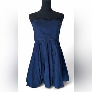 Altar'd State Midnight Blue Strapless Dress